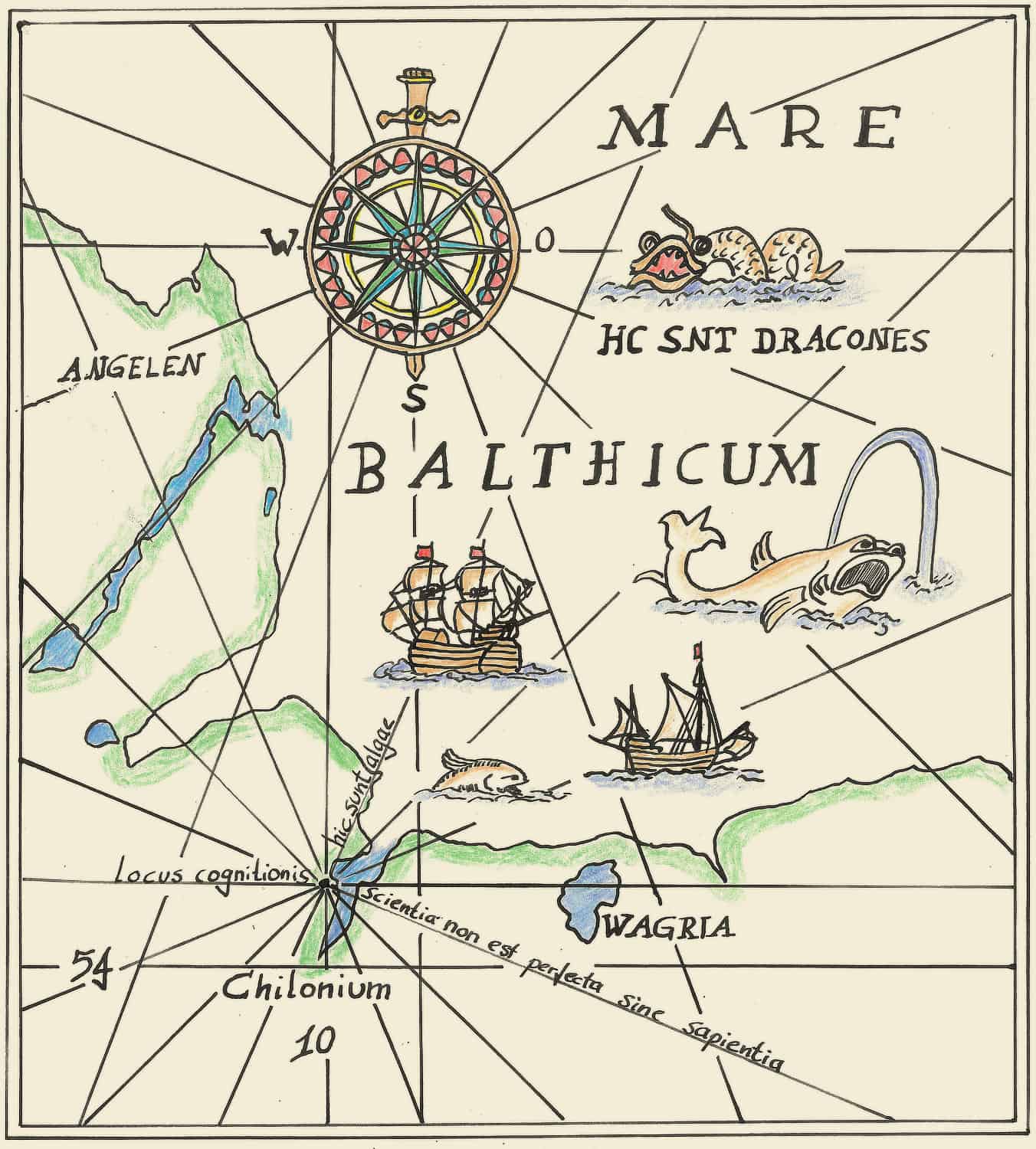 Historische Seekarte